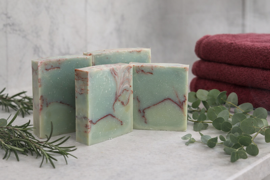 Breathe, easy,  – Rosemary & Eucalyptus Handmade Soap