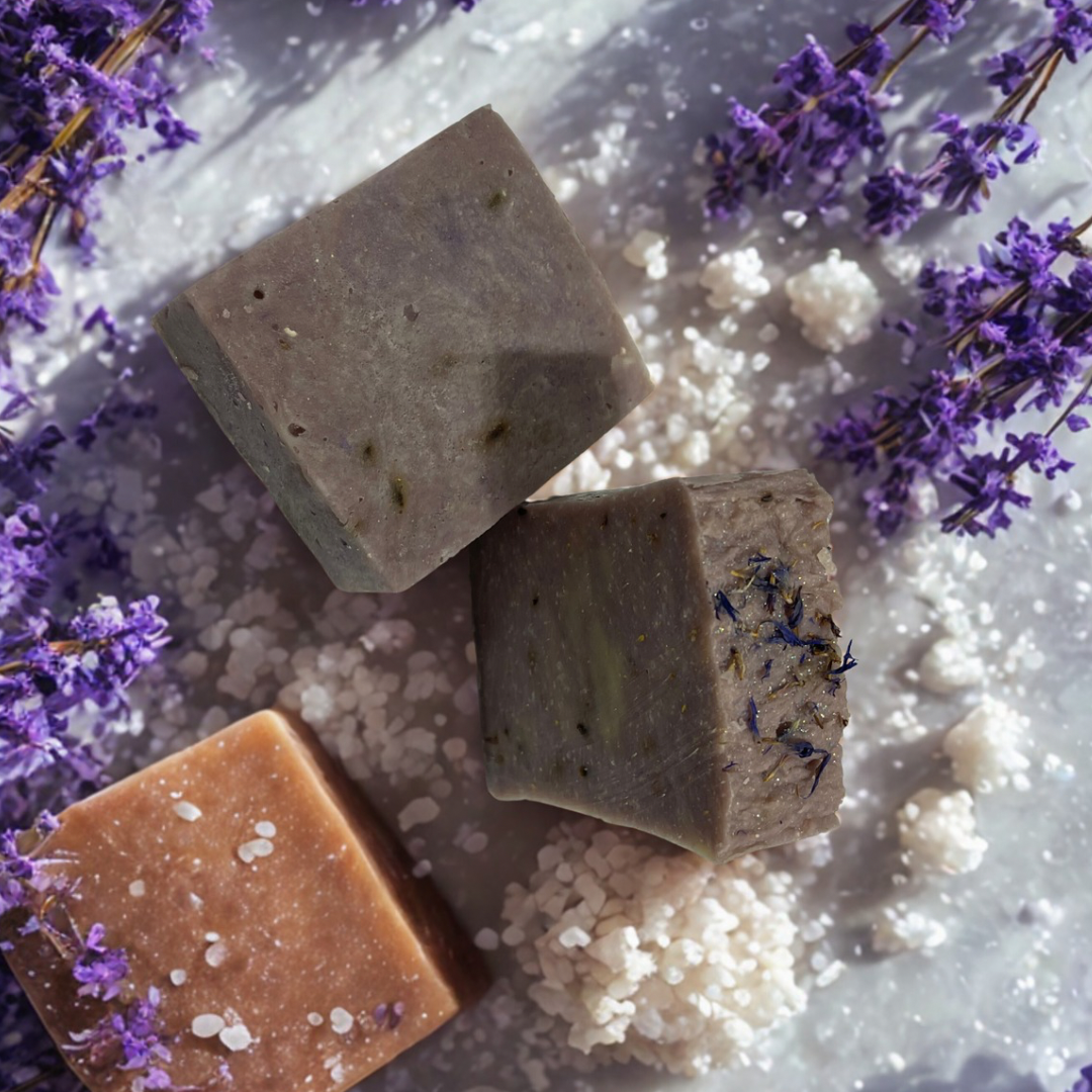 Saltwater Serenity – Sea Salt & Lavender Handmade Soap