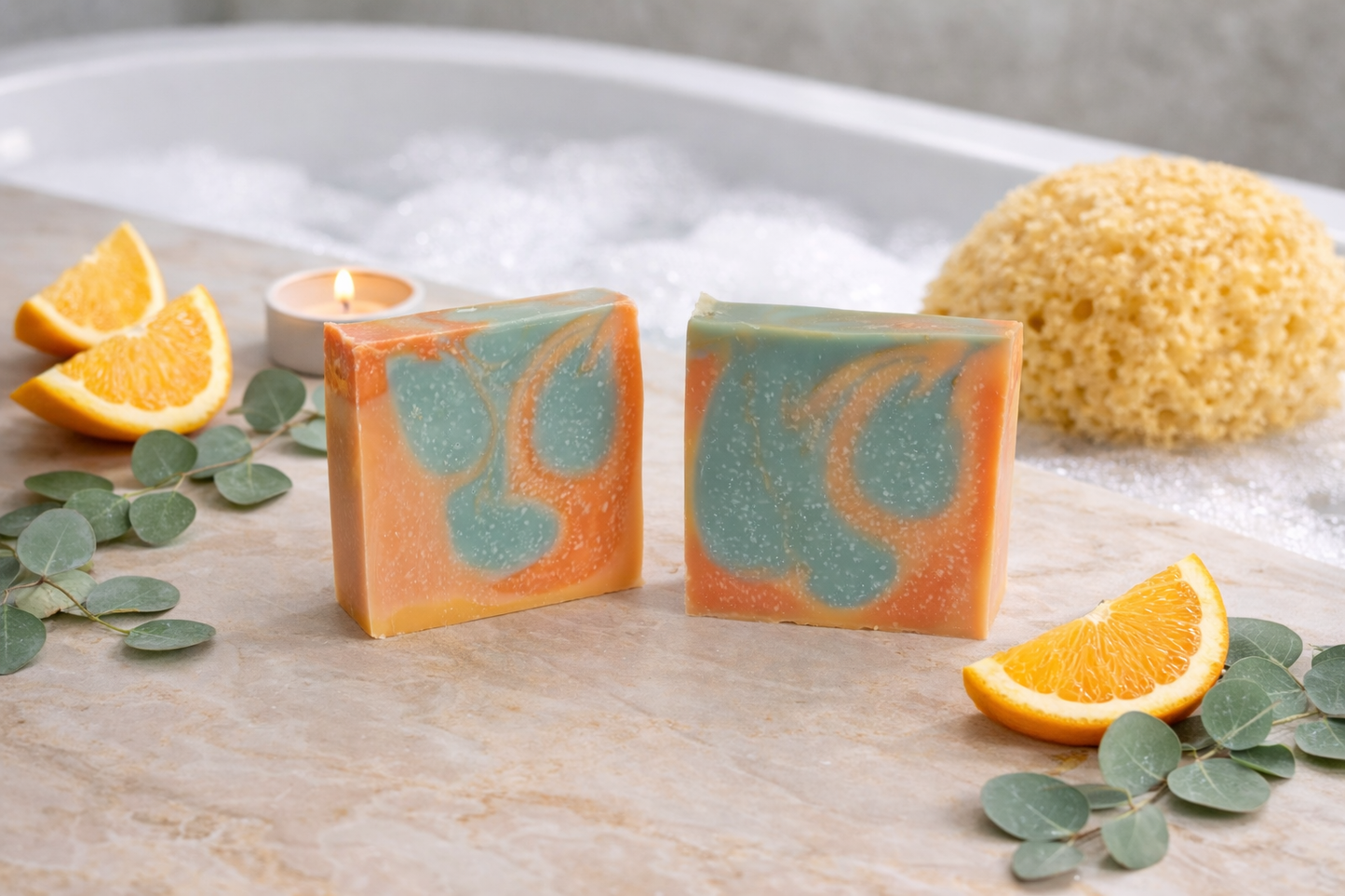 Sacred Breath – Sweet Orange & Eucalyptus Handmade Soap
