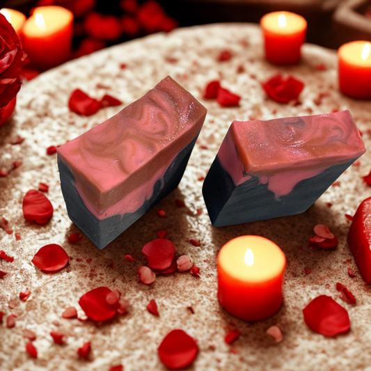 Midnight Rose – Rose & Activated Charcoal Handmade Soap