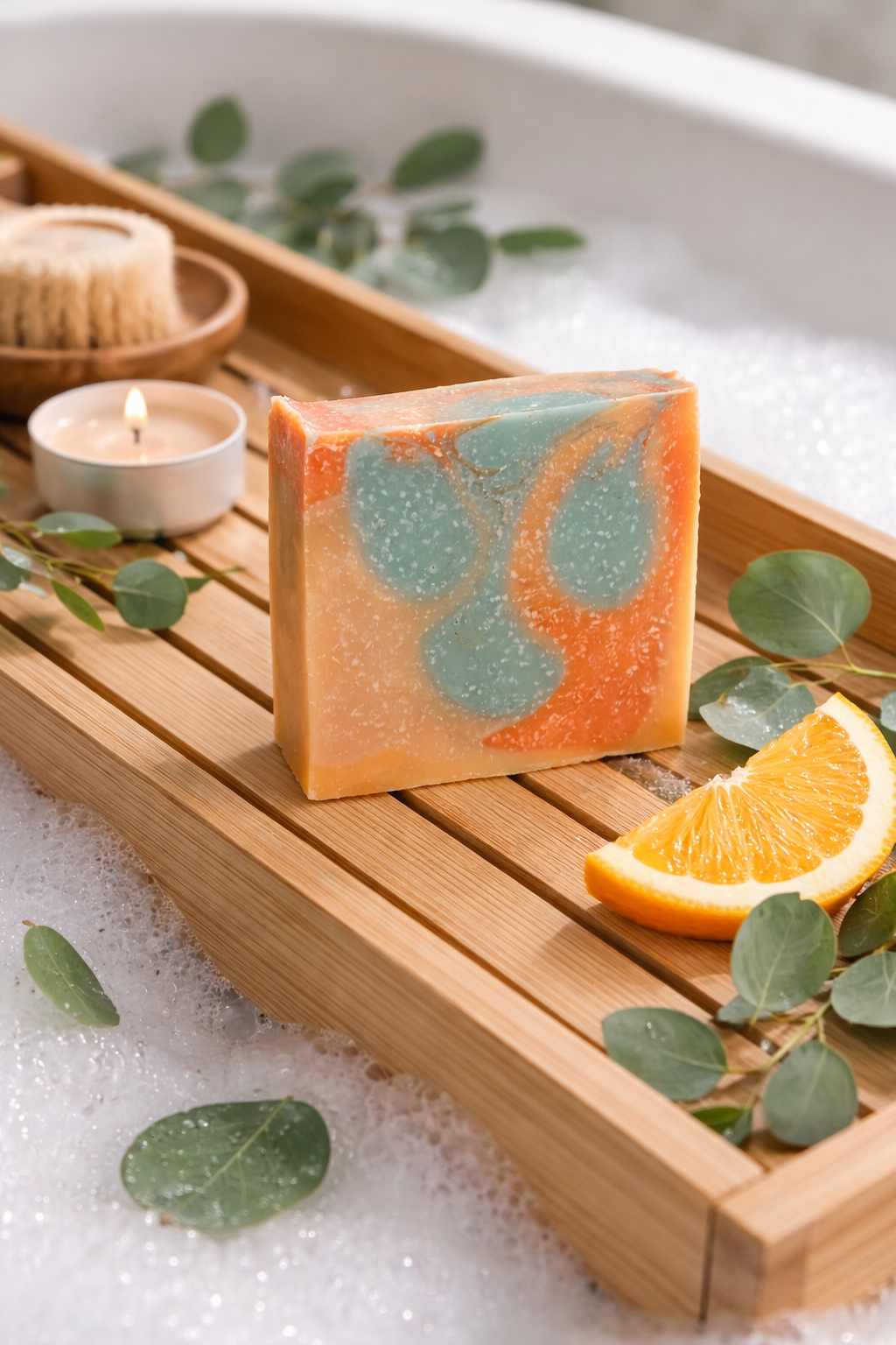 Sacred Breath – Sweet Orange & Eucalyptus Handmade Soap