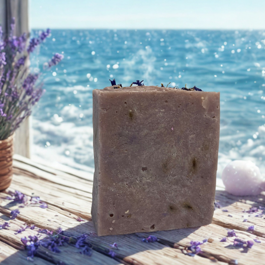Saltwater Serenity – Sea Salt & Lavender Handmade Soap