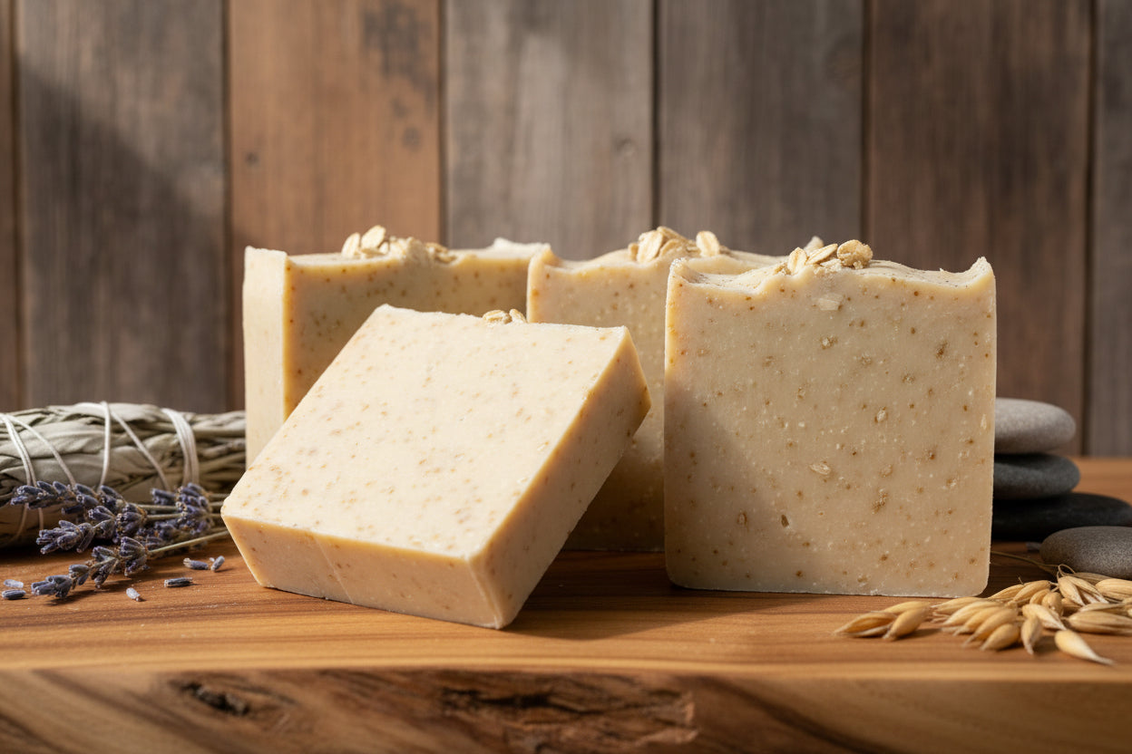 Winter Cashmere Oatmeal – Oatmeal Handmade Soap for Dry Skin