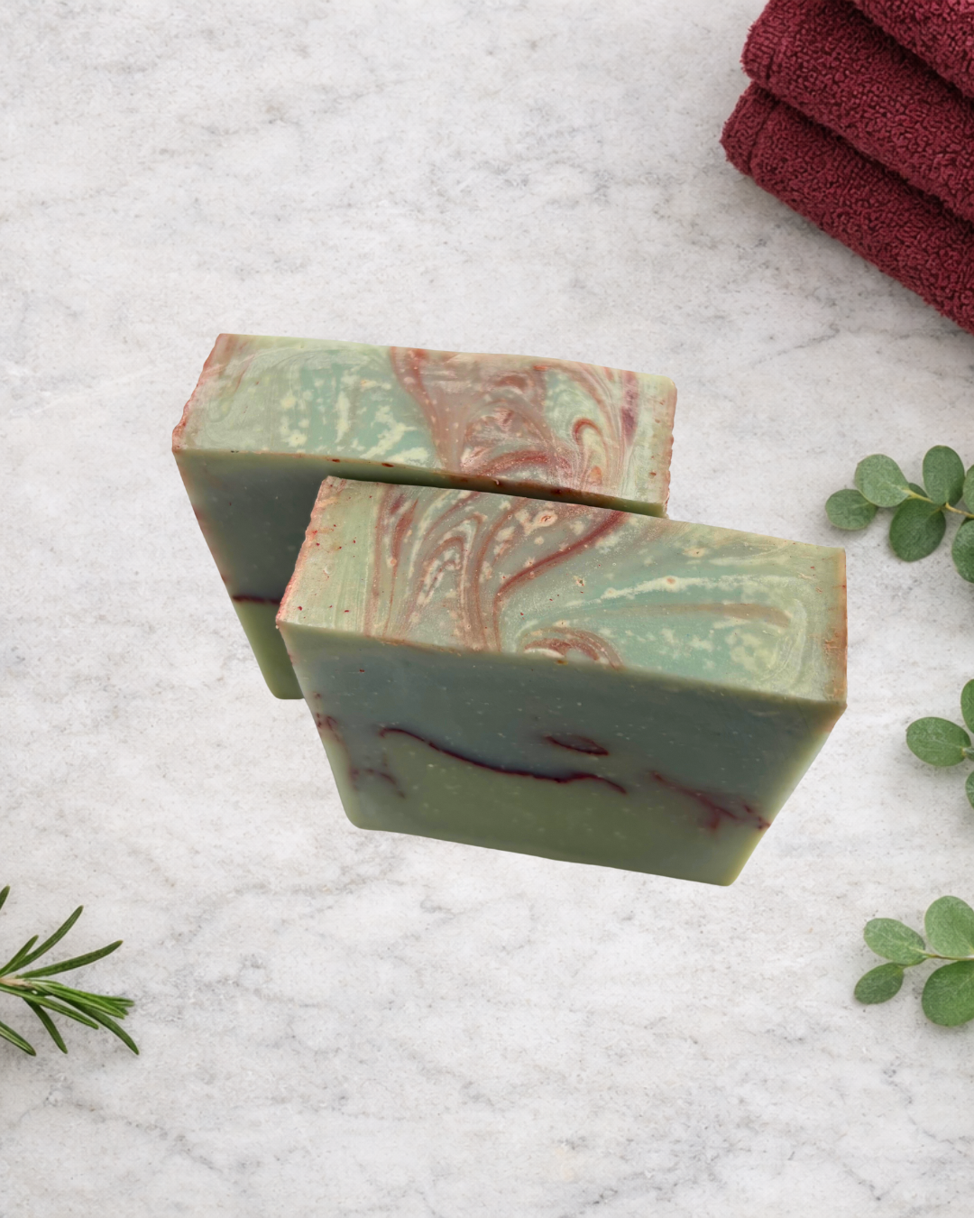 Breathe, easy, ￼ – Rosemary & Eucalyptus Handmade Soap