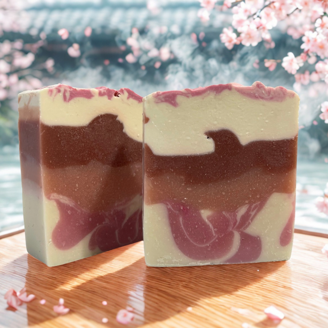 Cherry Blossom Velvet is a cherry blossom 
Handmade Soap