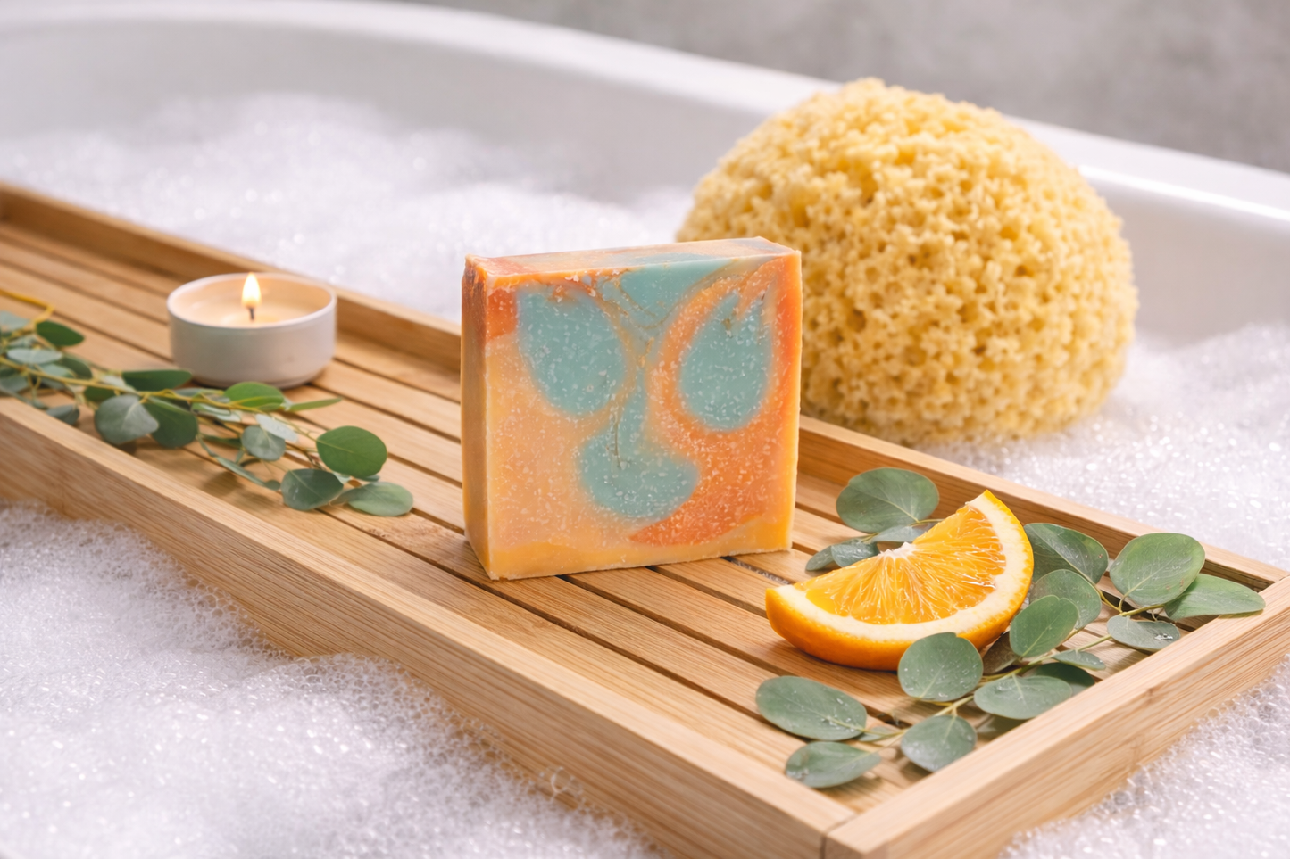 Sacred Breath – Sweet Orange & Eucalyptus Handmade Soap