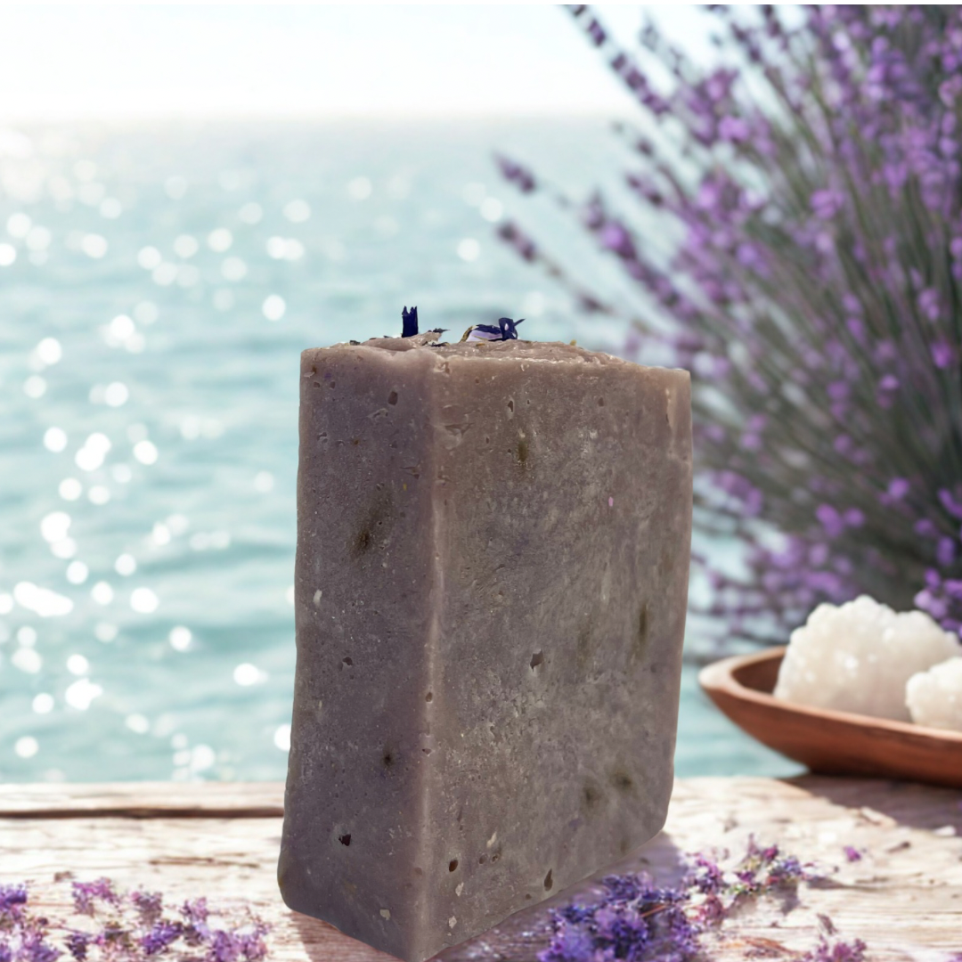 Saltwater Serenity – Sea Salt & Lavender Handmade Soap