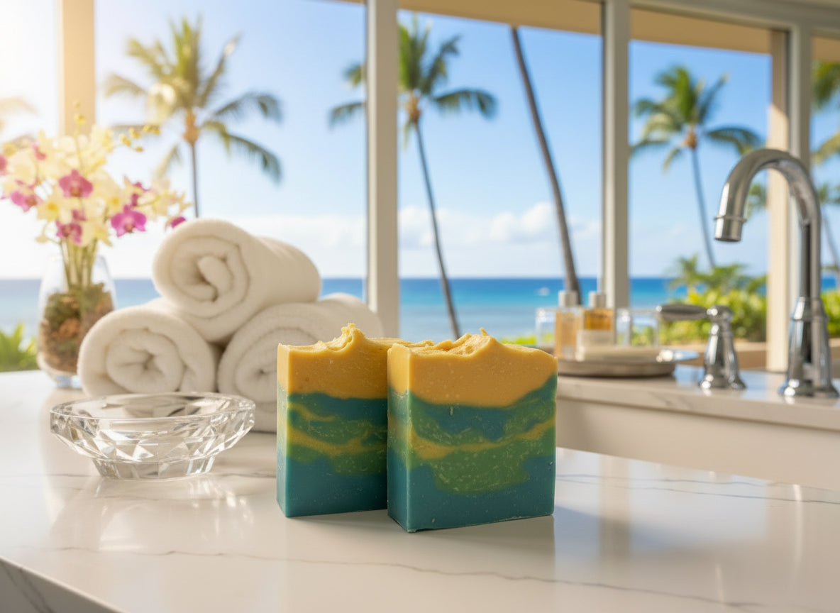 Pineapple Blue Hawaiian – Moisturizing Handmade Soap