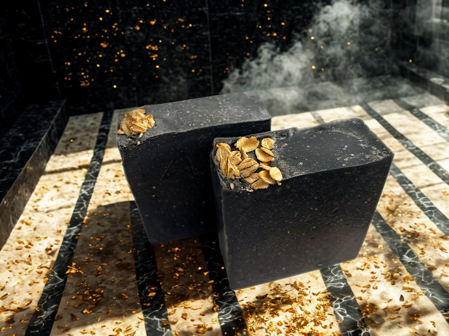 Obsidian North – Activated Charcoal & Oatmeal Men’s Soap | Handmade Detox Bar